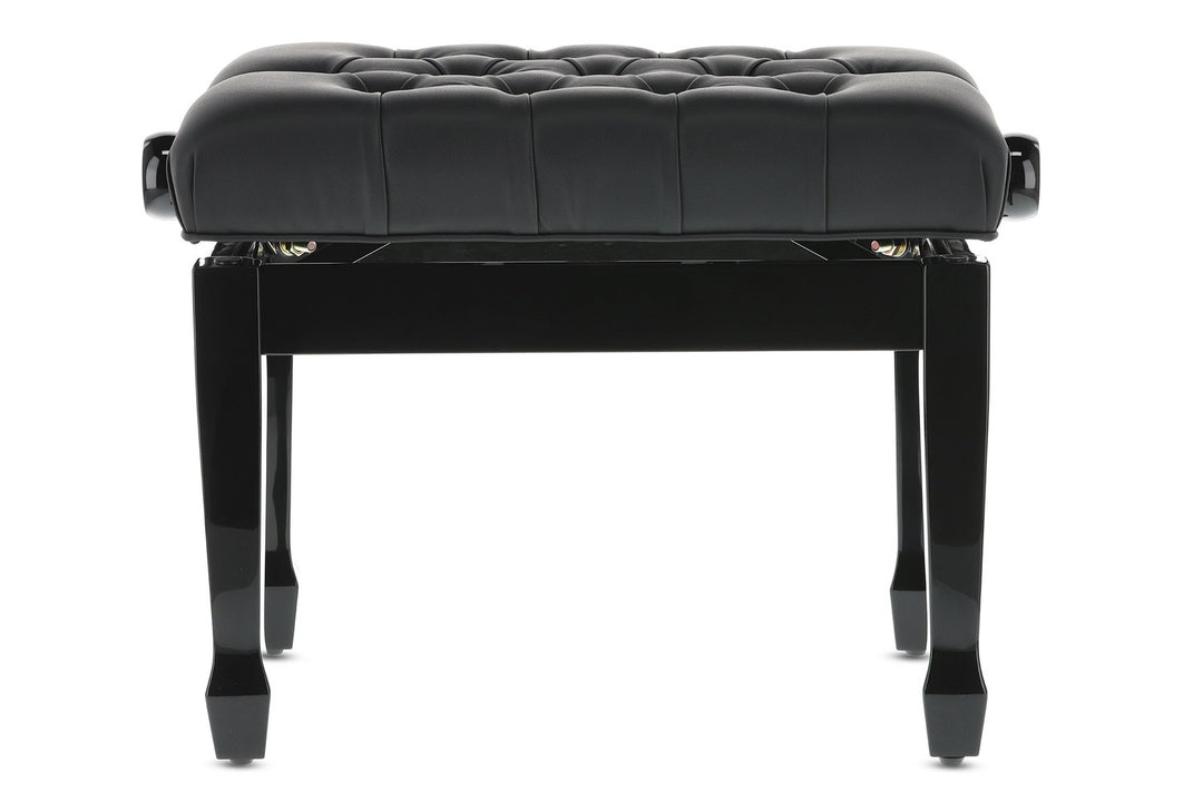 Banco de piano GEWA Deluxe XL Black de alto brillo - Black cover