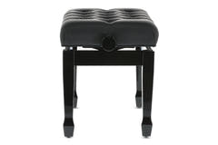Banco de piano GEWA Deluxe XL Black de alto brillo - Black cover