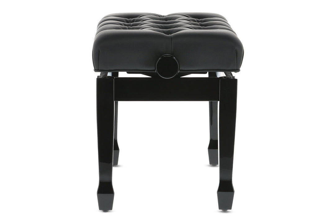 Banco de piano GEWA Deluxe XL Black de alto brillo - Black cover