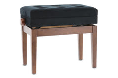 GEWA Banco de piano Deluxe con compartimento - Walnut matt