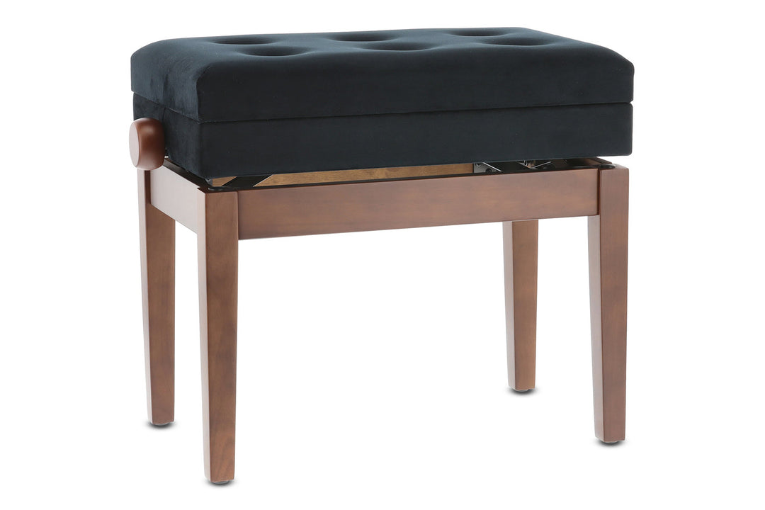 GEWA Banco de piano Deluxe con compartimento - Walnut matt