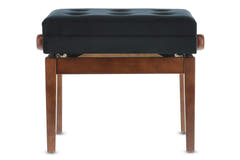 GEWA Banco de piano Deluxe con compartimento - Walnut matt