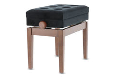 GEWA Banco de piano Deluxe con compartimento - Walnut matt