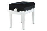 GEWA Piano bench Deluxe Compartment - White matt