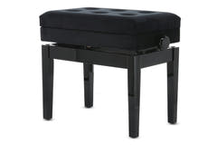 GEWA Piano bench Compartimento Deluxe - Black alto brillo
