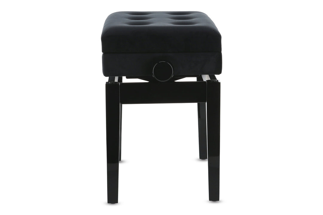 GEWA Piano bench Compartimento Deluxe - Black alto brillo