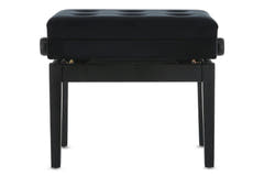 GEWA Banqueta de piano Deluxe con compartimento - Black mate