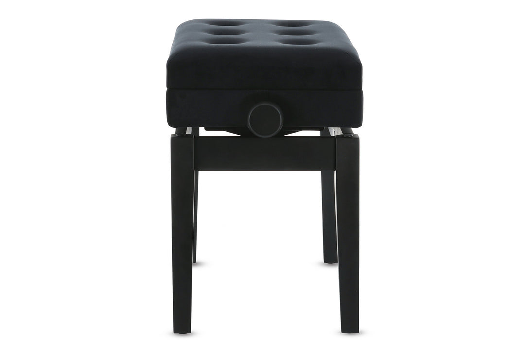GEWA Banqueta de piano Deluxe con compartimento - Black mate
