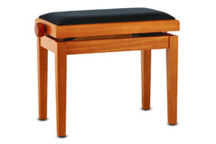 GEWA banco de piano Deluxe - arce mate (asiento negro)