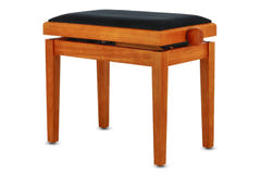 GEWA banco de piano Deluxe - arce mate (asiento negro)