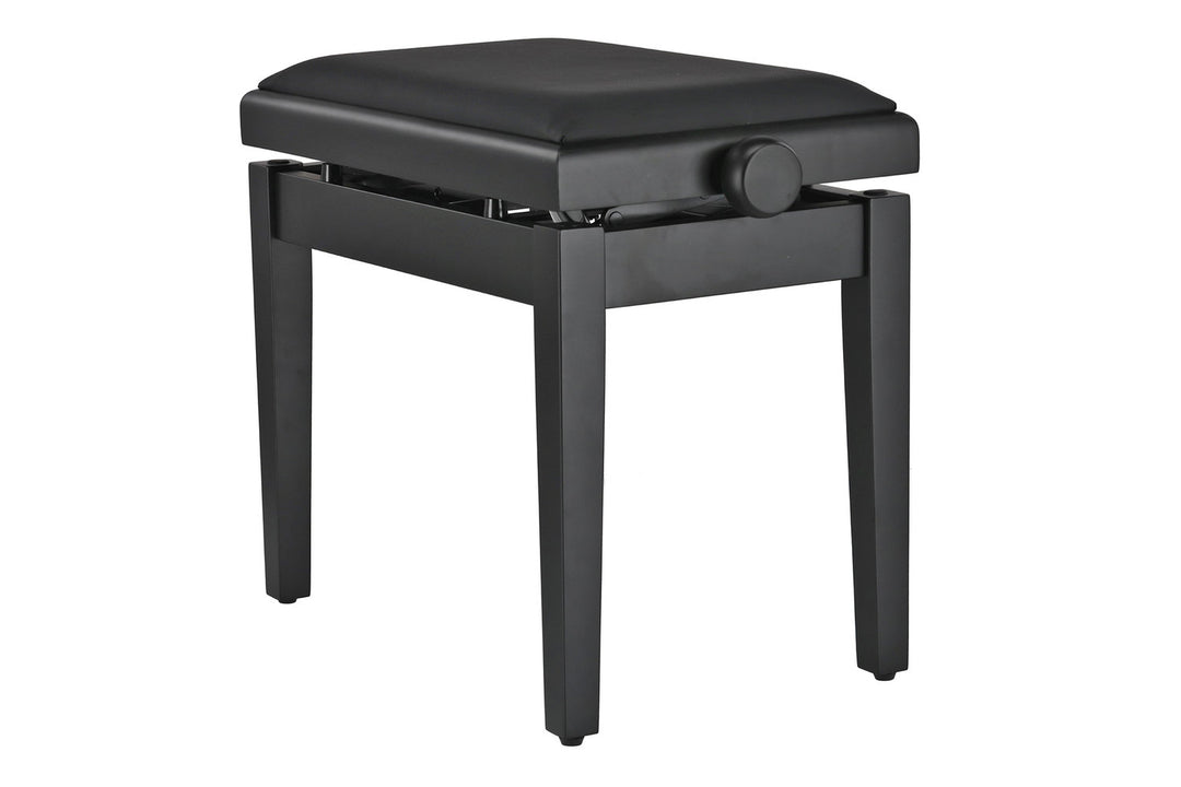GEWA Banco de piano Deluxe Autolift Vinyl - Black matt (Seat black)