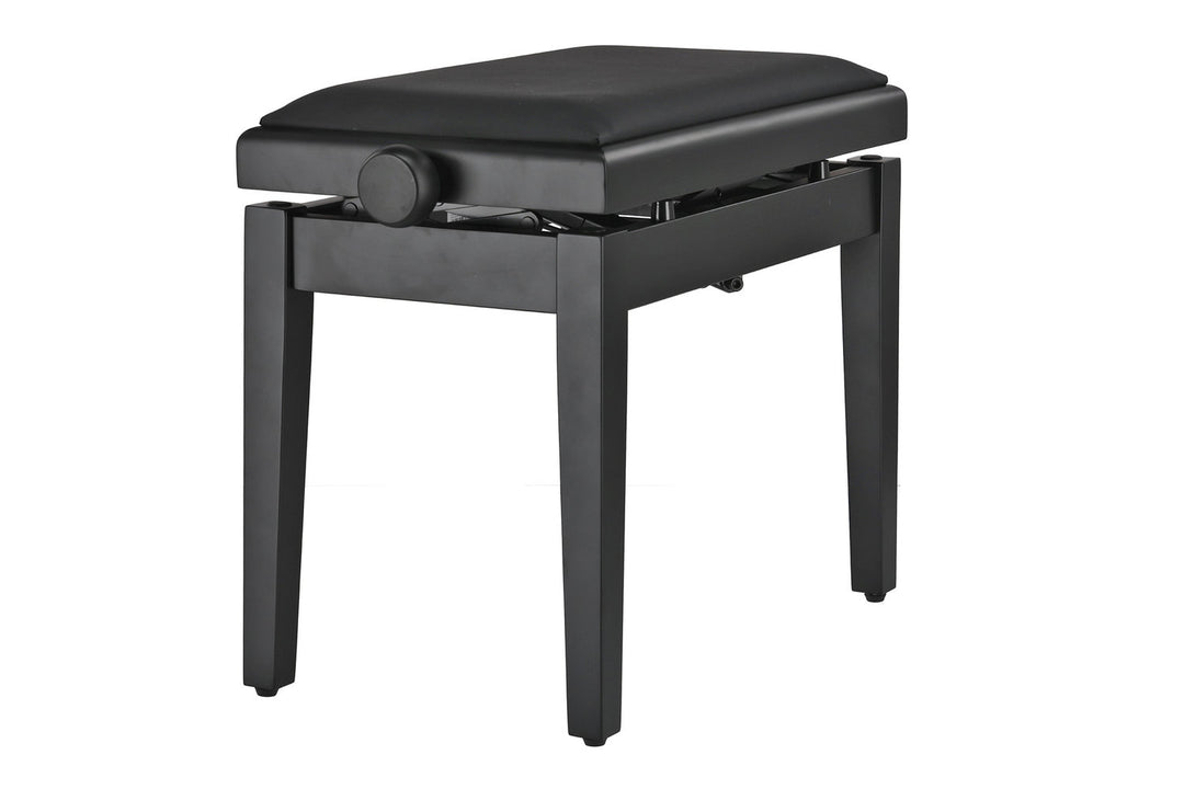 GEWA Banco de piano Deluxe Autolift Vinyl - Black matt (Seat black)