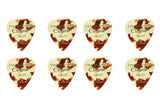 Pick Boy Vintage Classic T-Shell púas, cortas, 0,75 mm, 8 uds.