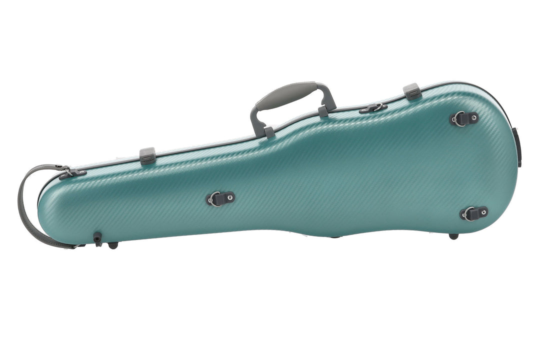 PURE GEWA estuches para Violines con forma de violín de policarbonato FUN - 4/4 - 1/2 (Green / Black)
