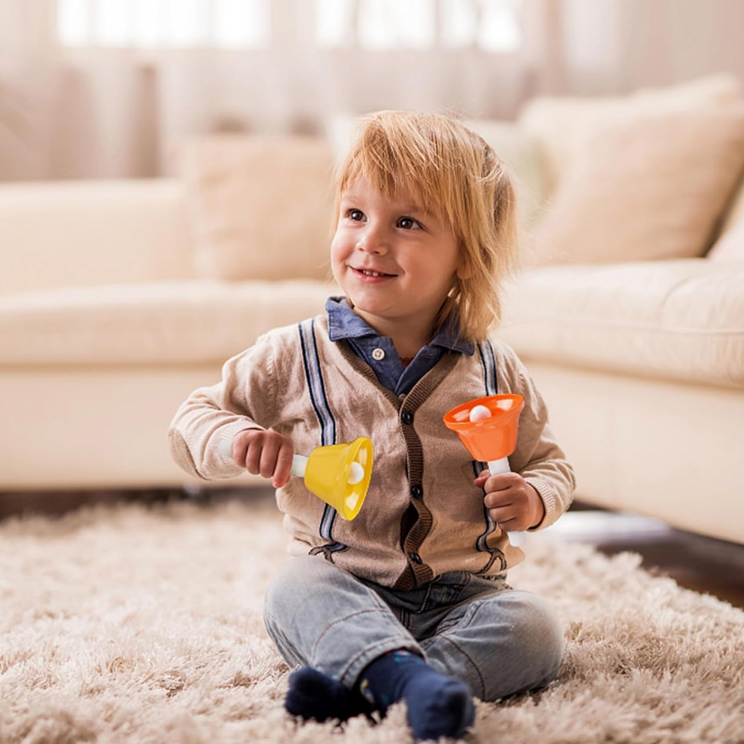 V-Tone Campanas de mano RR8 – 8 campanas diatónicas de colores con asas para niños