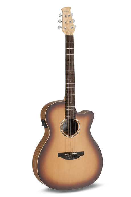 Applause E-Acoustic Guitar Jump OM Electro Cut - Peach Burst (AEO-69-PB)