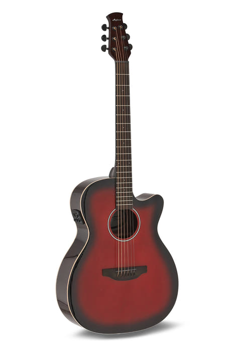 Applause Guitarra E-Acoustic Jump OM Electro Cut Gloss - Cherry Burst (AEO-69-CB)