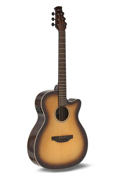 Applause Jump OM Electro Cut Gloss guitarra AEO-69-TB, Tobacco Burst