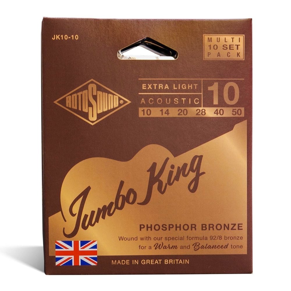 Rotosound Jumbo King JK10-10 cuerdas para guitarra western 10-50, 10 set