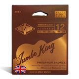 Rotosound Jumbo King JK12-3 cuerdas de guitarra western 12-54, 3 set