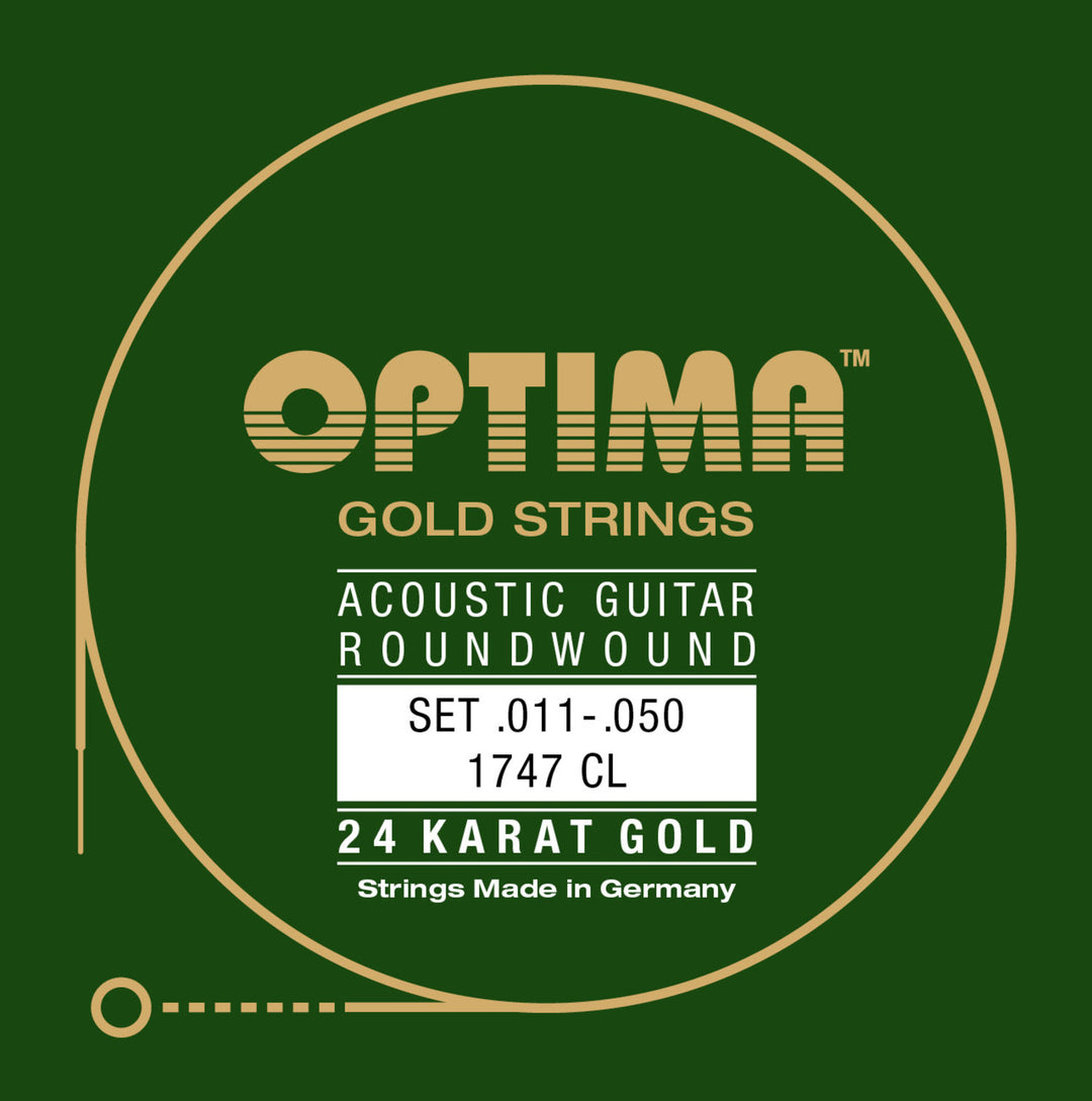 Optima Strings para Guitarras acústicas Gold strings - Set (1747CL)