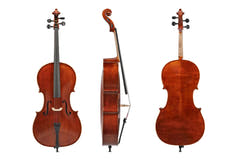 GEWA Sonata Europa cello 3/4, sat op med carbonbue og taske