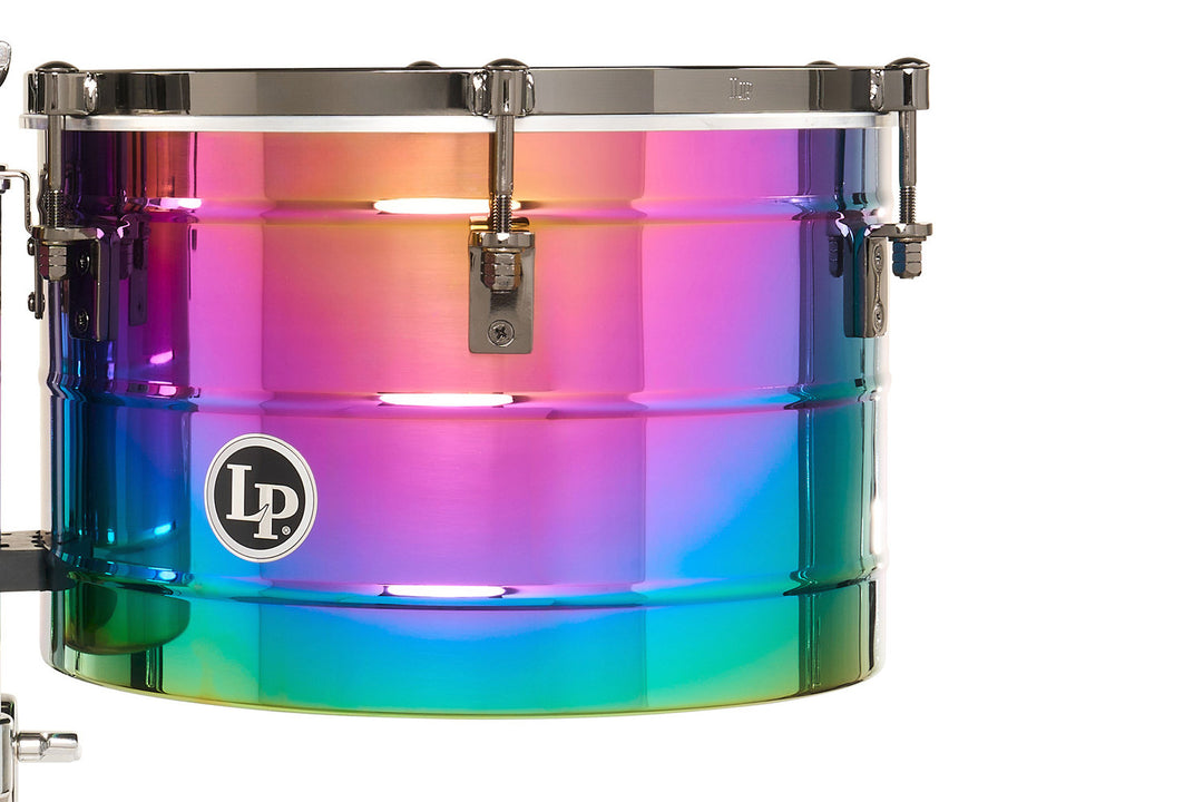 Latin Percussion Timbales Tony Succar Rainbow Signature - 15" & 16" (LP258-TS)