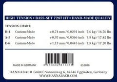 Hannabach cuerdas para guitarra clásica Series 728 High Tension Custom Made - 3er Bass high (7287HT)