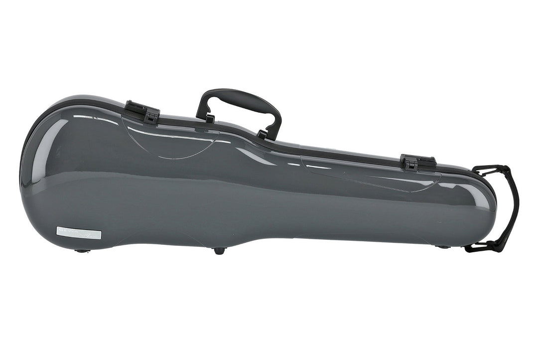 GEWA Estuches para Violines moldeados Air 1.7 - Gris brillo intenso (con asa lateral)
