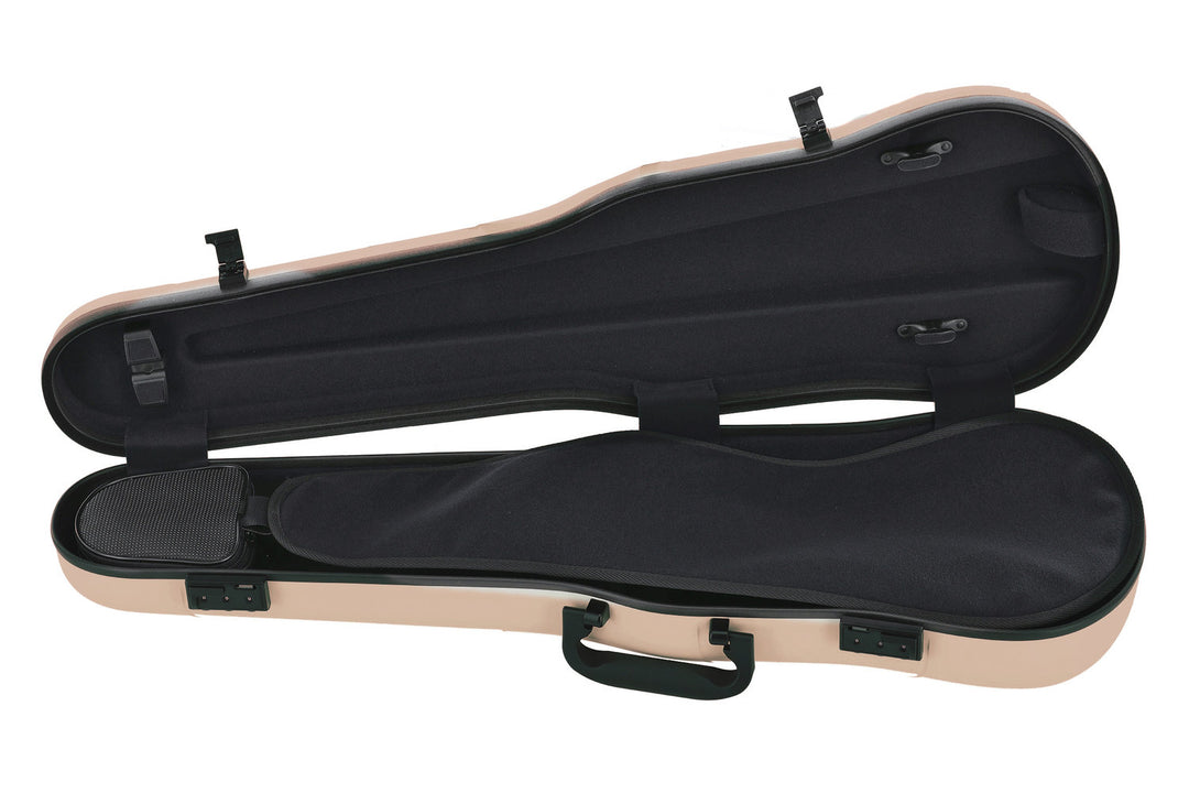 GEWA Estuches de violín moldeados Form Air 1.7 - Beige de alto brillo