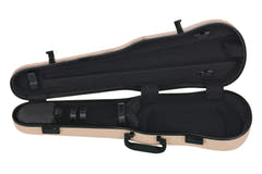 GEWA Estuches de violín moldeados Form Air 1.7 - Beige de alto brillo