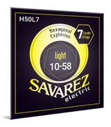 Savarez H50L7 Hexagonal Explosion, light .010 a .058, 7 cuerdas