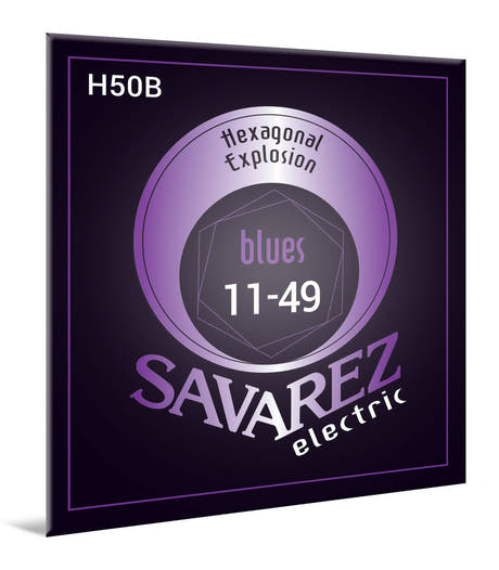 Cuerdas de guitarra eléctrica Savarez H50B Hexagonal Explosion, blues .011 a .049