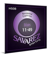Cuerdas de guitarra eléctrica Savarez H50B Hexagonal Explosion, blues .011 a .049