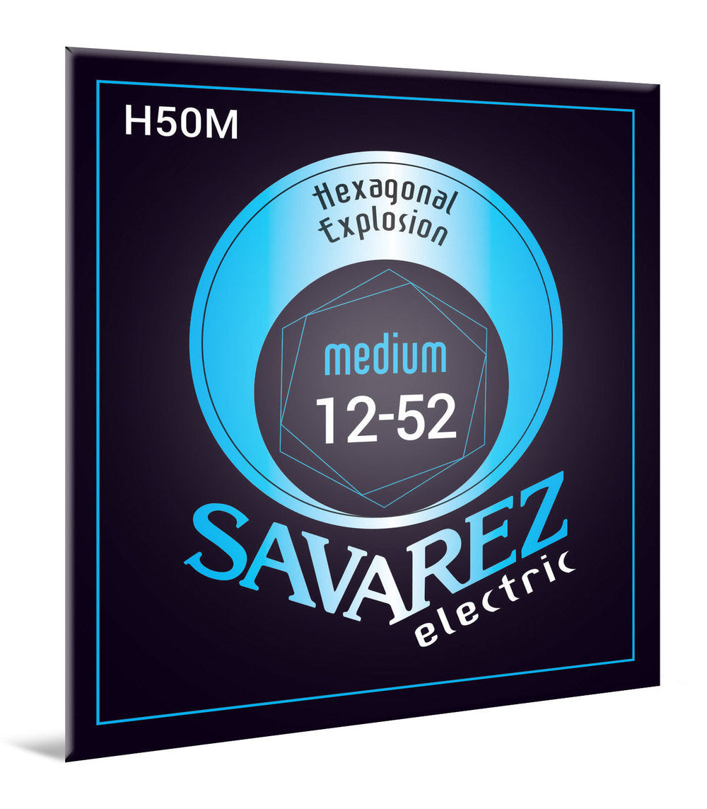 Cuerdas para guitarra eléctrica Savarez H50M Hexagonal Explosion, medium .012 a .052