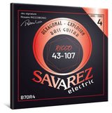 Cuerdas de bajo de 4 cuerdas Savarez B70R4 Hexagonal Explosion, Ricco