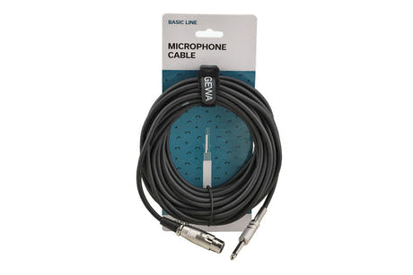 Cable de micrófono GEWA Basic Line de 9 m, XLR hembra a mono-jack