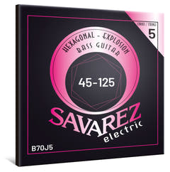 Savarez B70J5 Hexagonal Explosion cuerdas de bajo de 5 cuerdas, medium