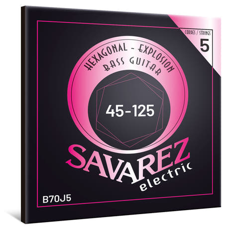 Savarez B70J5 Hexagonal Explosion cuerdas de bajo de 5 cuerdas, medium
