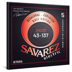 Savarez B70R5 Hexagonal Explosion cuerdas de bajo de 5 cuerdas, Ricco