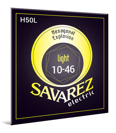 Savarez H50L Hexagonal Explosion cuerdas de guitarra eléctrica, light .010 a .046