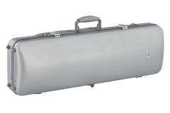 GEWA Polycarbonate violinkasse 1/2-4/4, sølv