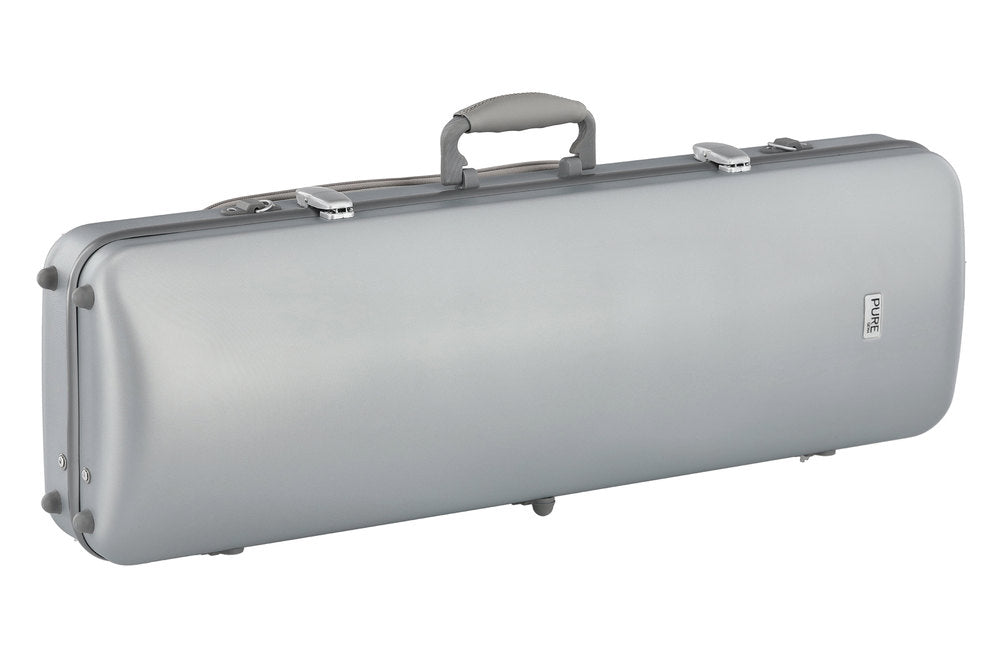 GEWA Polycarbonate violinkasse 1/2-4/4, sølv