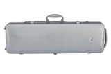 GEWA Polycarbonate violinkasse 1/2-4/4, sølv