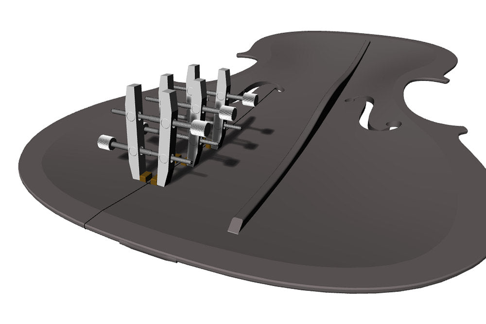 GEWA Mini abrazadera paralela para grietas de tapa de violonchelo, 55 mm