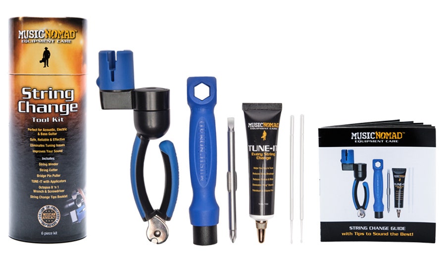 MusicNomad MN218 Kit de herramientas para cambio de cuerdas