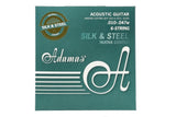 Cuerdas de guitarra Adamas Silk & Steel 4848-NU, Custom-Light .010-.047
