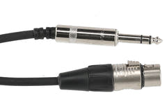 GEWA Pro Line cable balanceado de 6 m, jack estéreo a XLR hembra