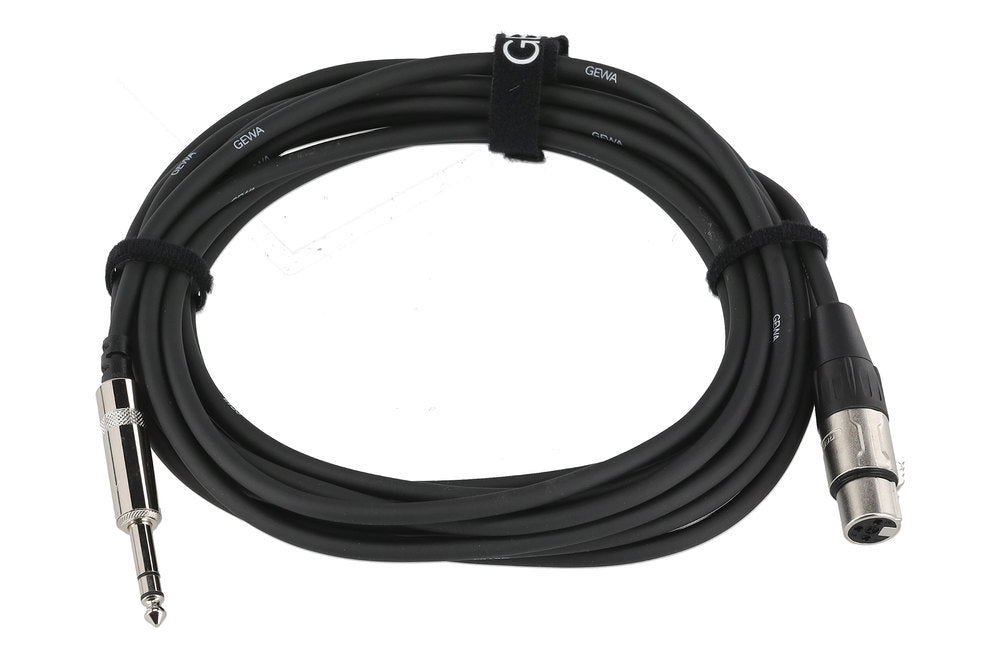 GEWA Pro Line cable balanceado de 6 m, jack estéreo a XLR hembra