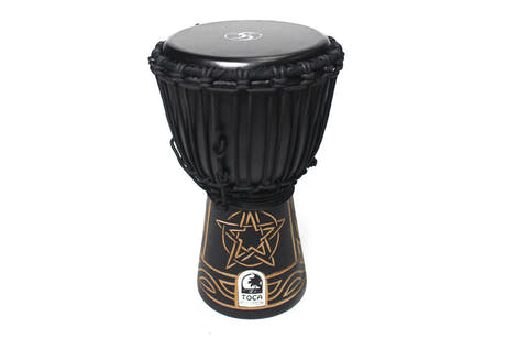 Toca Sully Erna Black Mamba djembé 8", caoba y piel de cabra